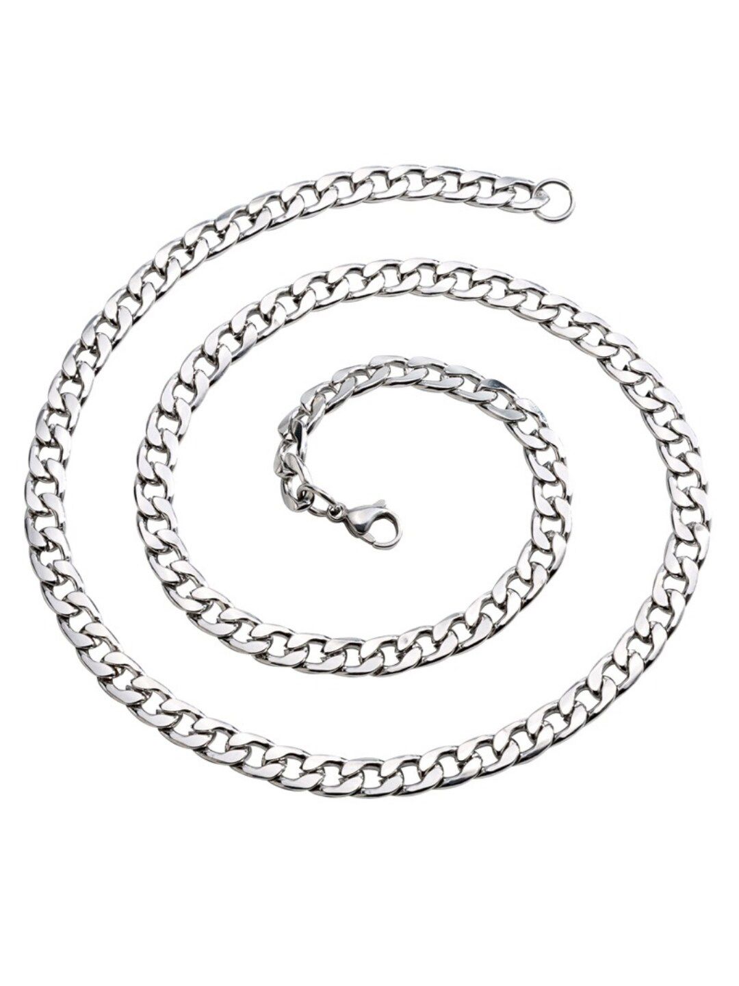 SALTY Silver-Toned Titan Chain