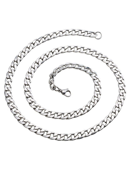 SALTY Silver-Toned Titan Chain