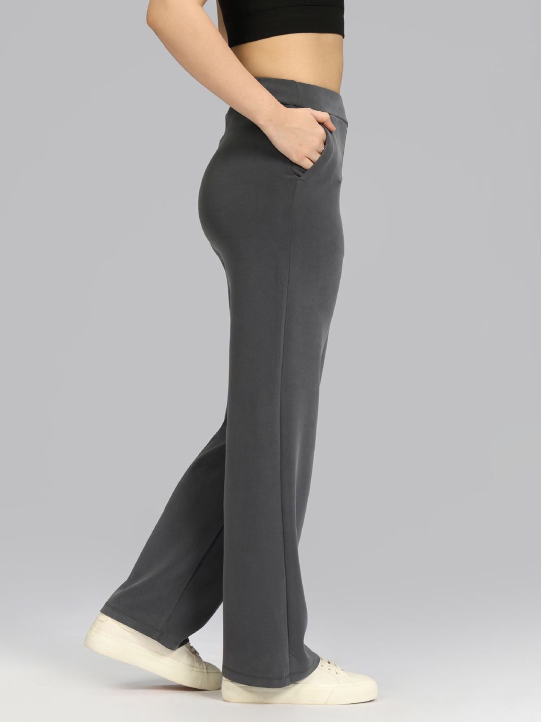 Women High-Rise Bare Butter Straight Fit Pants Tall