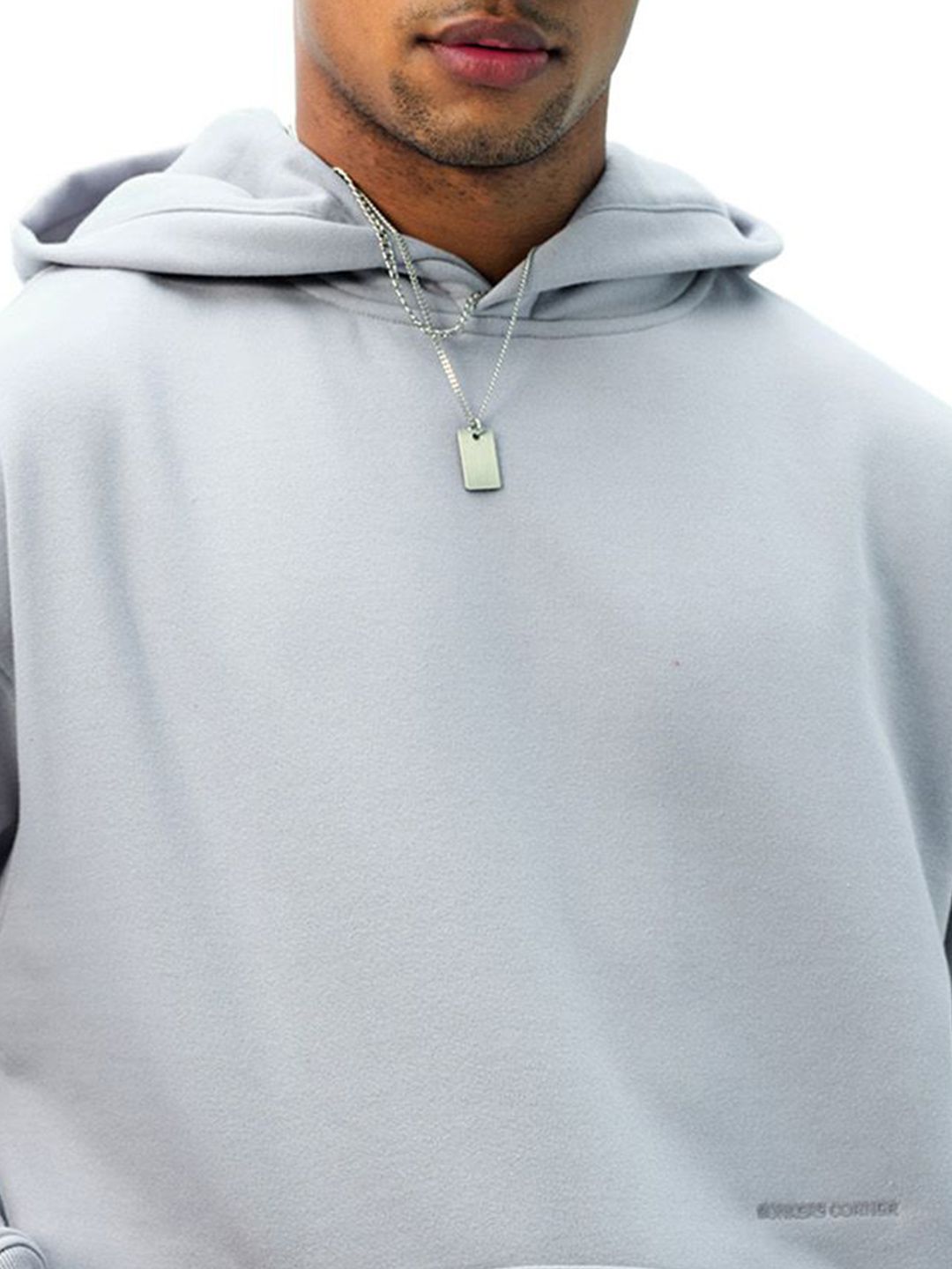 Men Grey Wear A Hug Oversized Hoodie