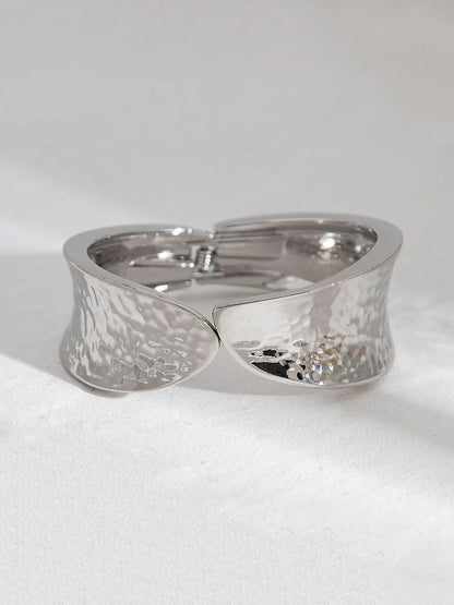 Silver-Plated Bangle-Style Bracelet