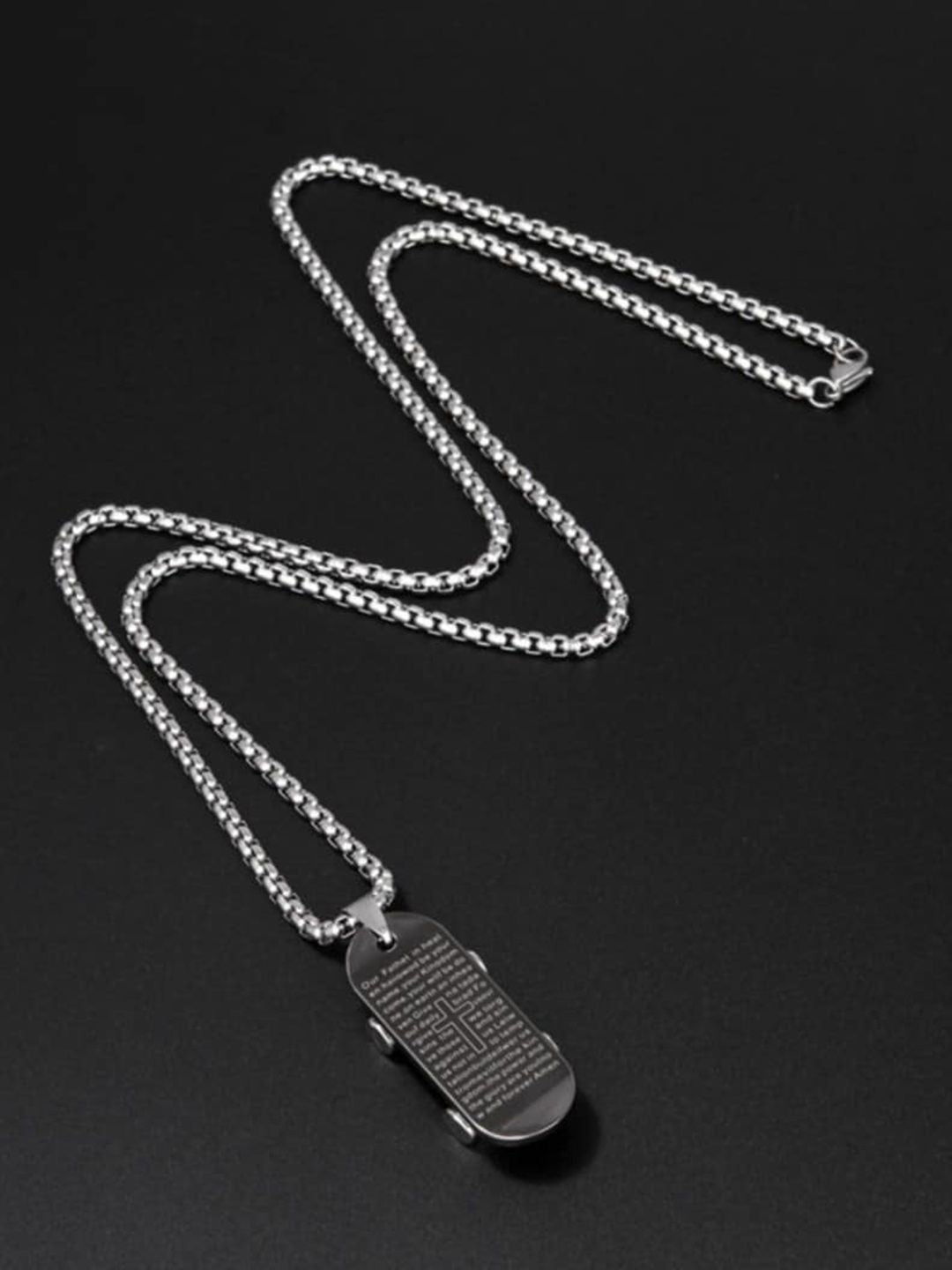 SALTY Men Stainless Steel Contemporary Pendants with Chains