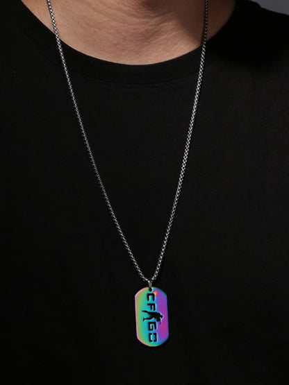 SALTY Silver-Plated Contemporary Pendants With Chain