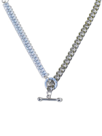 SALTY Women Artificial Stones-Studded Layered Chain