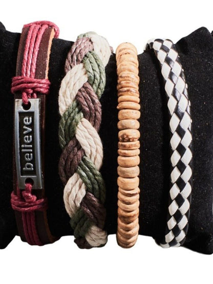 SALTY Men Leather Wraparound Bracelet