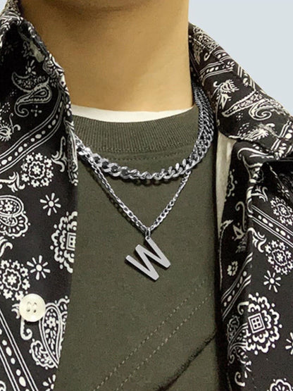SALTY Stainless Steel Contemporary Pendant With Chain