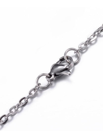 SALTY Stainless Steel Leaf Charm Chain