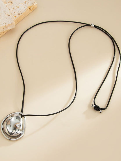 Silver-Plated Enamelled Necklace