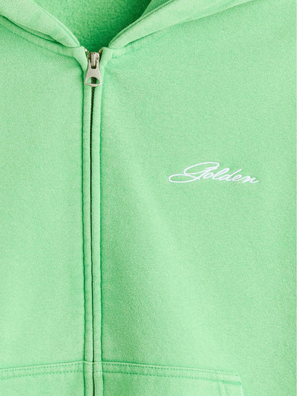 Loose Fit Boxy Zip-Through Hoodie