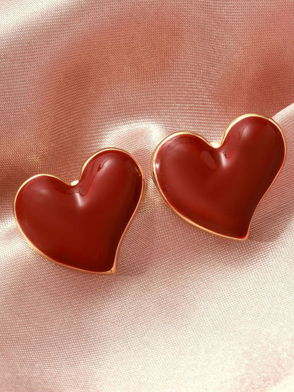 SALTY Pack of 2 Women Heart of Rouge Earrings