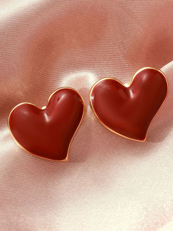 SALTY Pack of 2 Women Heart of Rouge Earrings