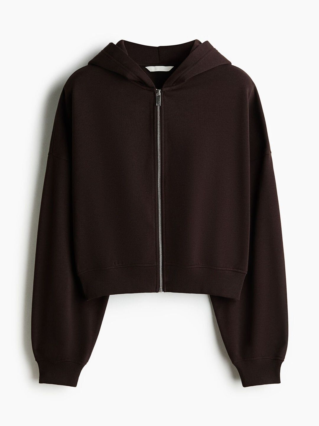 Short zip-through hoodie