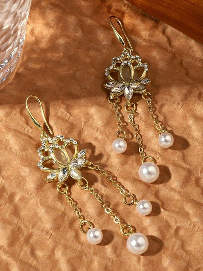 SALTY Gold-Plated Contemporary Drop Earrings