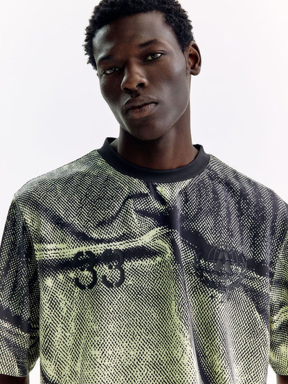 Oversized Fit Boxy-Style Printed T-Shirt