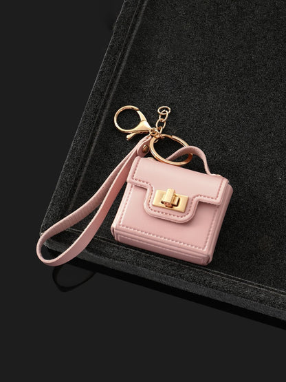 SALTY Pink The Office Mini Leather Bag Charm