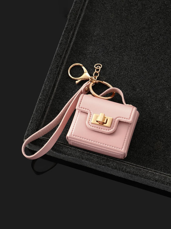 SALTY Pink The Office Mini Leather Bag Charm