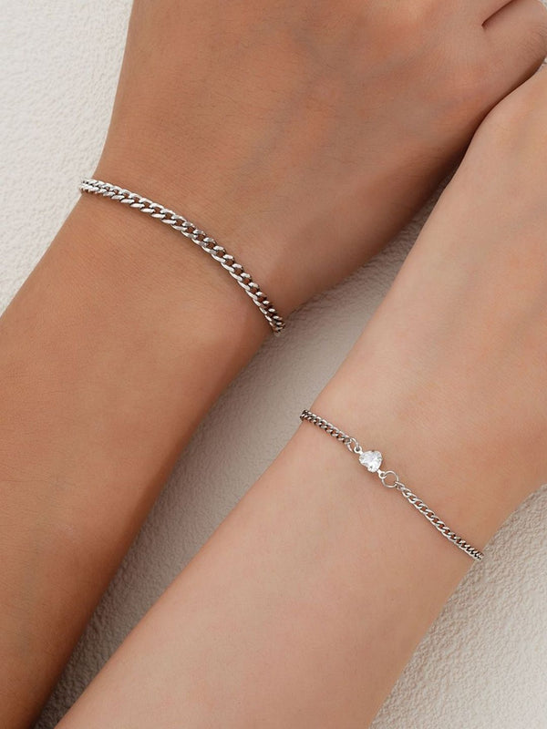Women 2 Silver-Plated Wraparound Bracelet