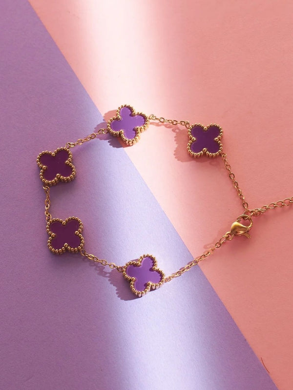 SALTY Pack of 2 Women 1920s Lucky Irish Bracelet