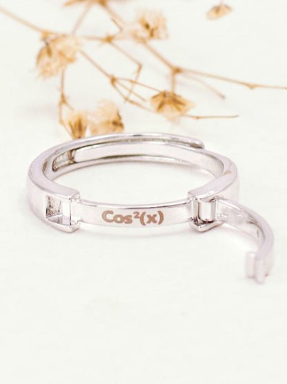 SALTY Cos-Sin Coded Couple Stylish Adjustable Finger Ring