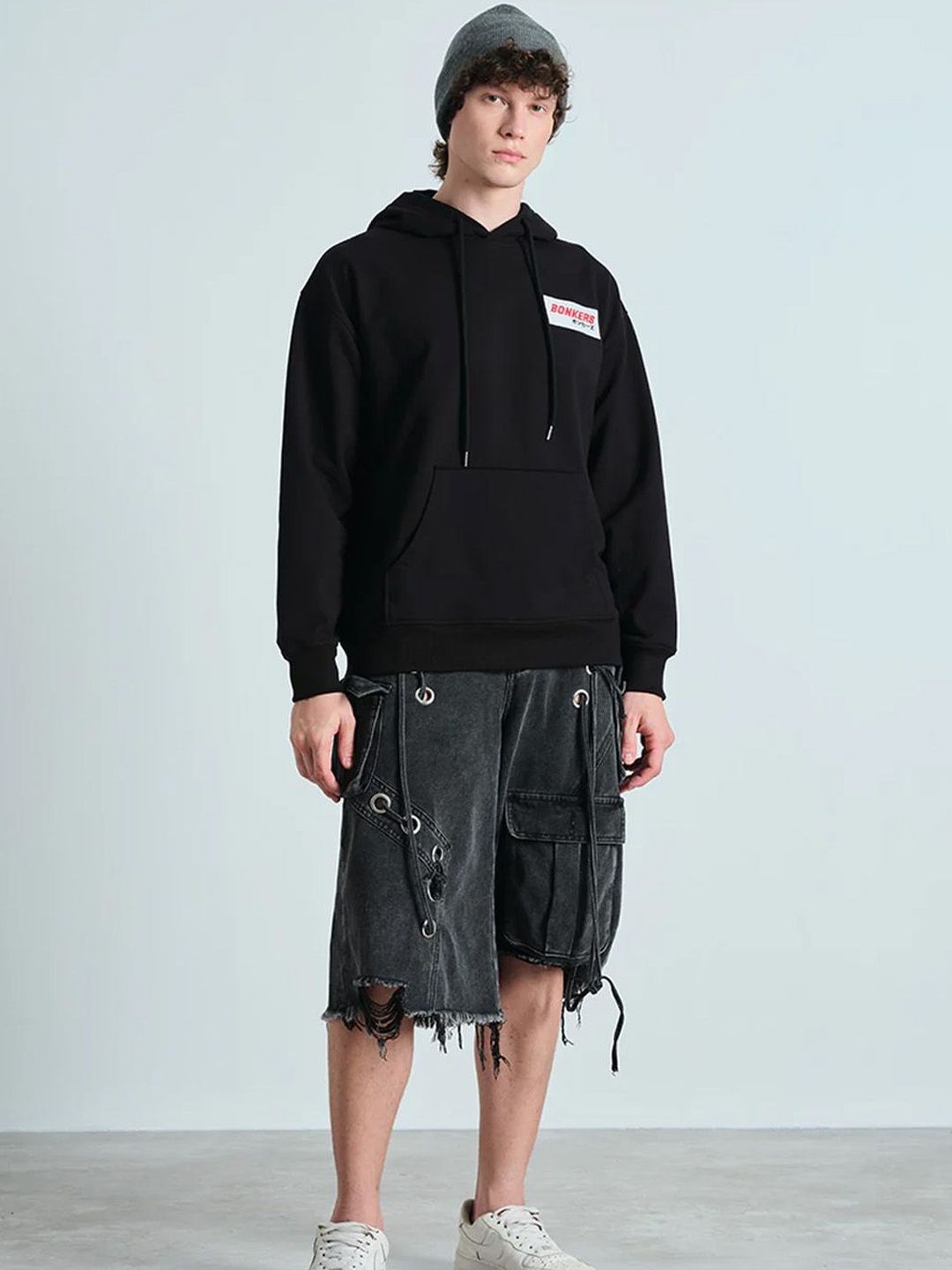 Men Printed Hooded Sweatshirt