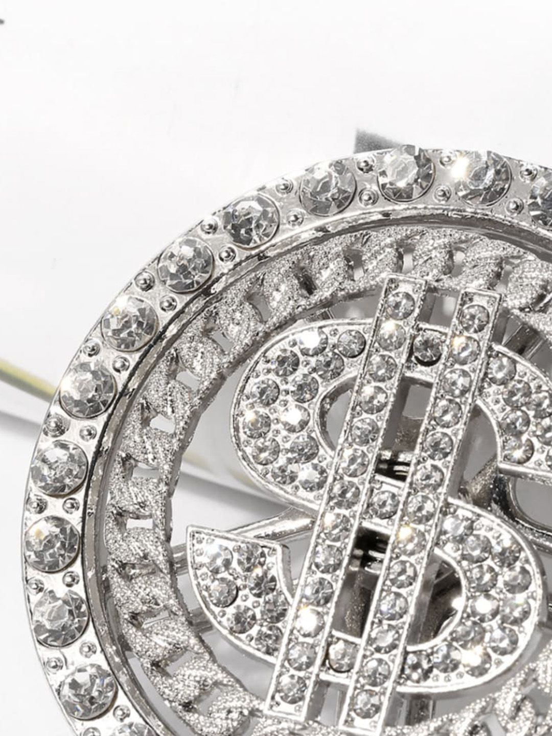SALTY Stainless Steel Stone Studded Circular Pendants with Chains