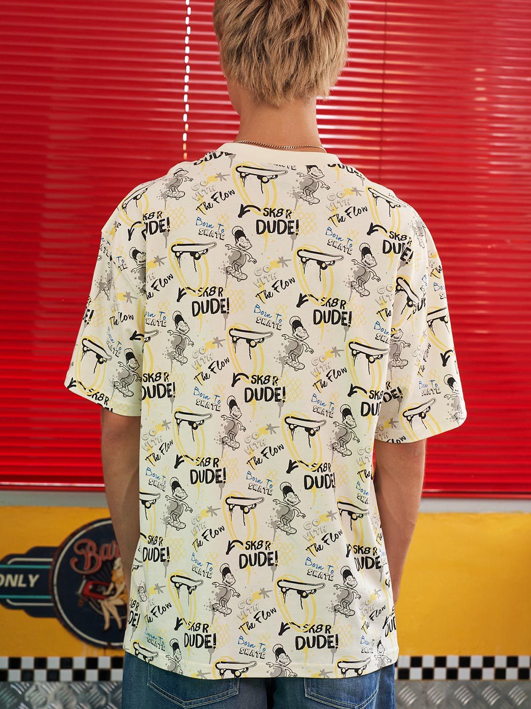 Humour and Comic Printed Oversized T-Shirt