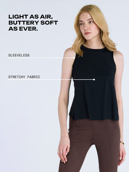 Black Overlap Tank