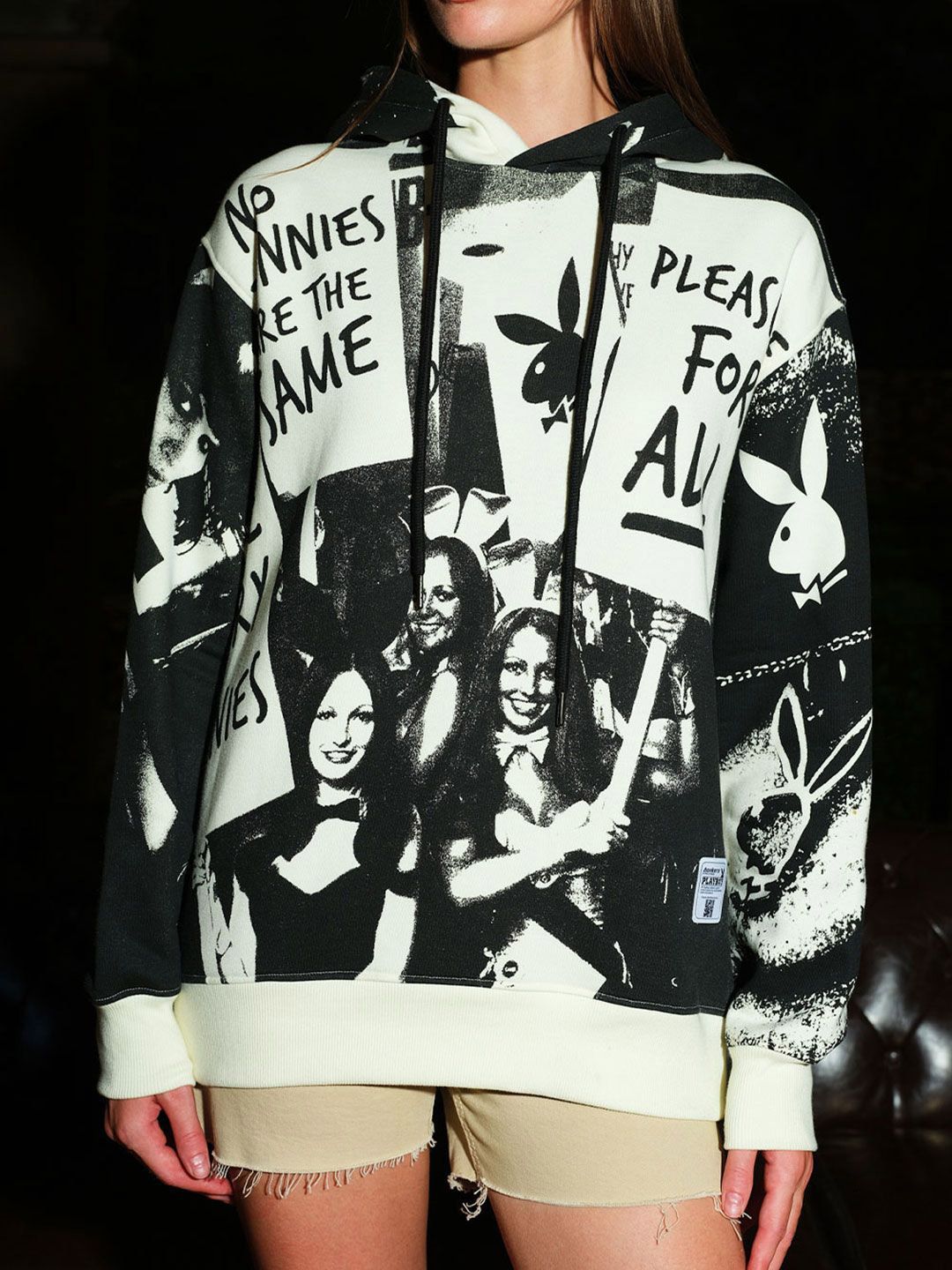 Women Printed Hooded Sweatshirt