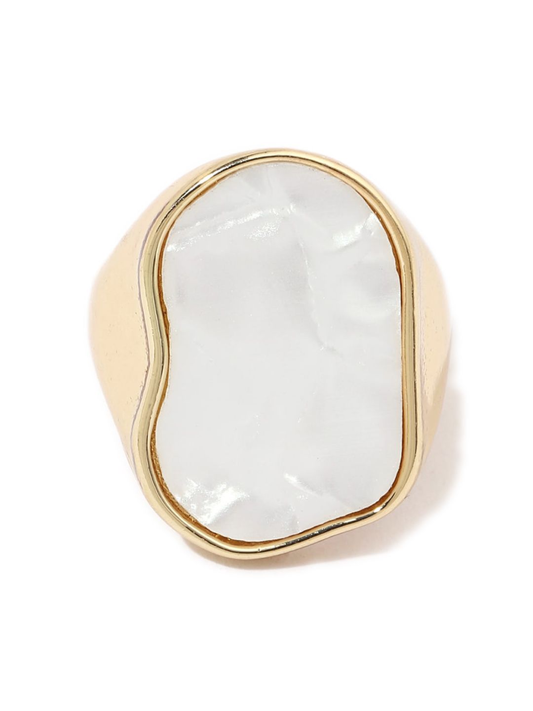 SALTY Women Mother Of Pearl Enamel Ring
