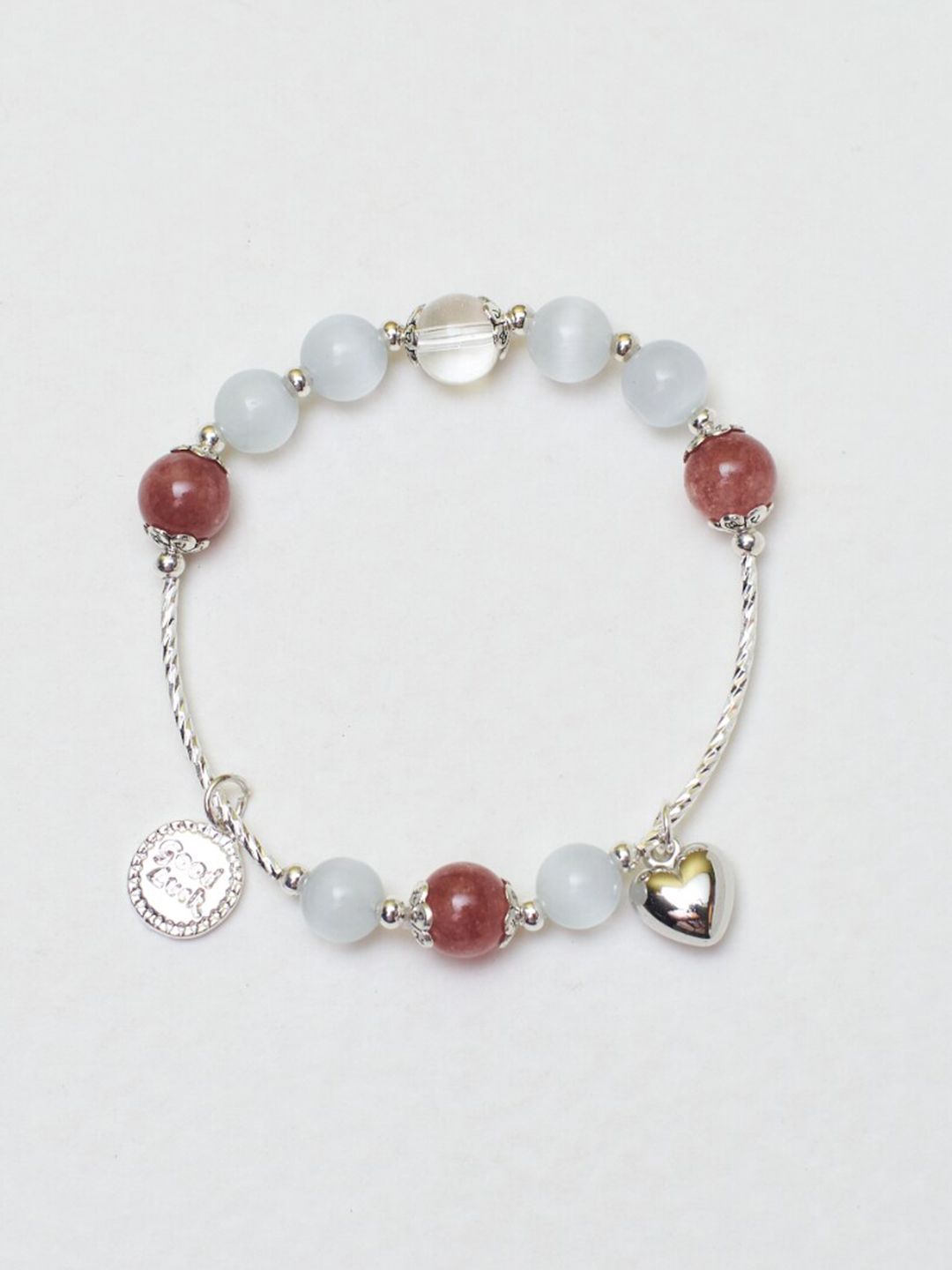 SALTY Sweetheart Rose Beaded Elasticated Bracelet