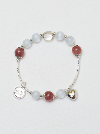 SALTY Sweetheart Rose Beaded Elasticated Bracelet