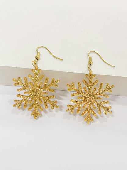 Leaf Shaped Drop Earrings