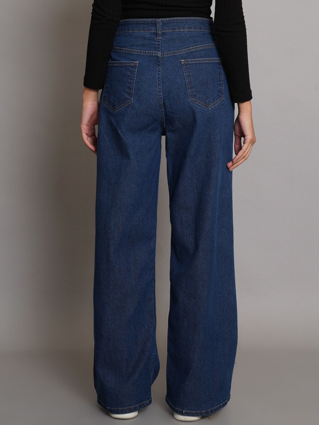 Women Jean Bootcut Straight Fit High-Rise Stretchable Jeans