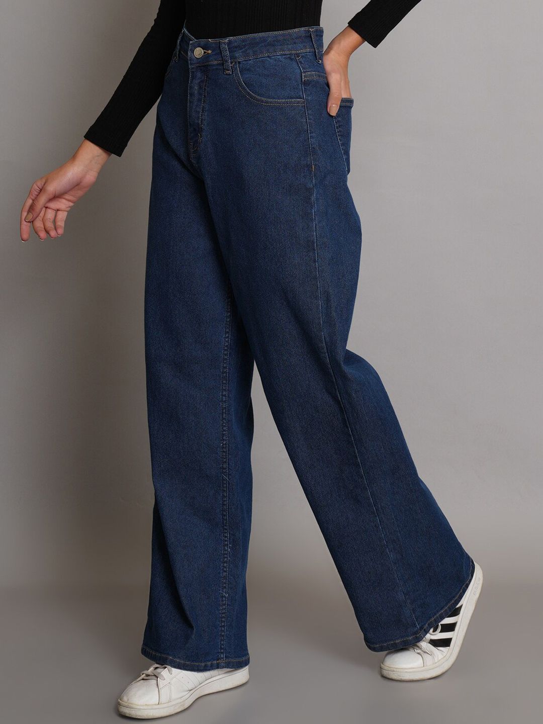 Women Jean Bootcut Straight Fit High-Rise Stretchable Jeans