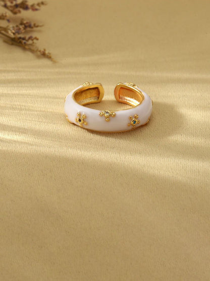 SALTY Gemline Contrast Adjustable Finger Ring