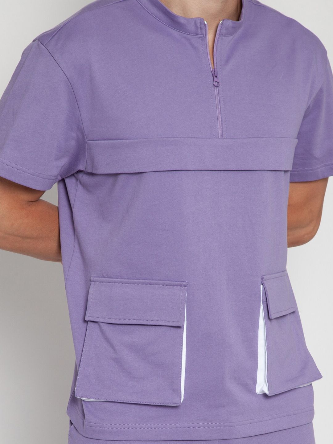 Purple Haze Oversized Detail T-Shirt