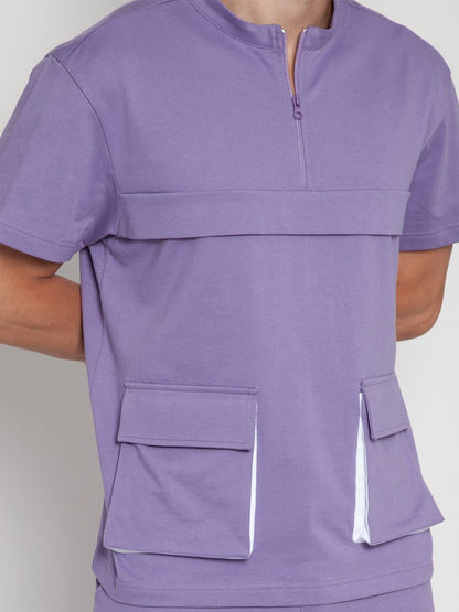 Purple Haze Oversized Detail T-Shirt