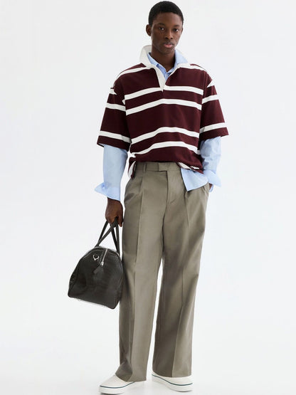 Loose Fit Cotton Rugby Shirt