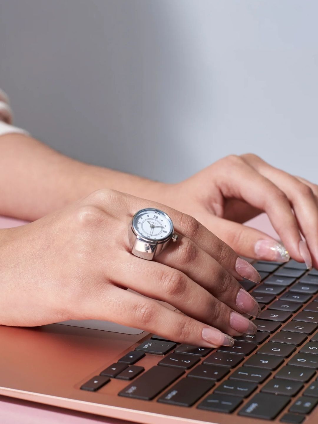 SALTY Pack of 2 Women Girl Boss SALTY Pack of 2 Watch Ring - Silver