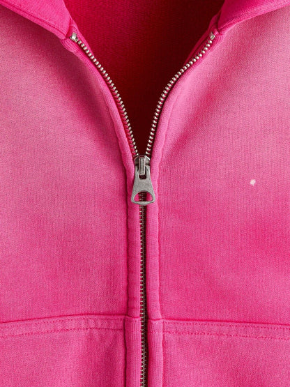 Oversized Fit Zip-Through Hoodie