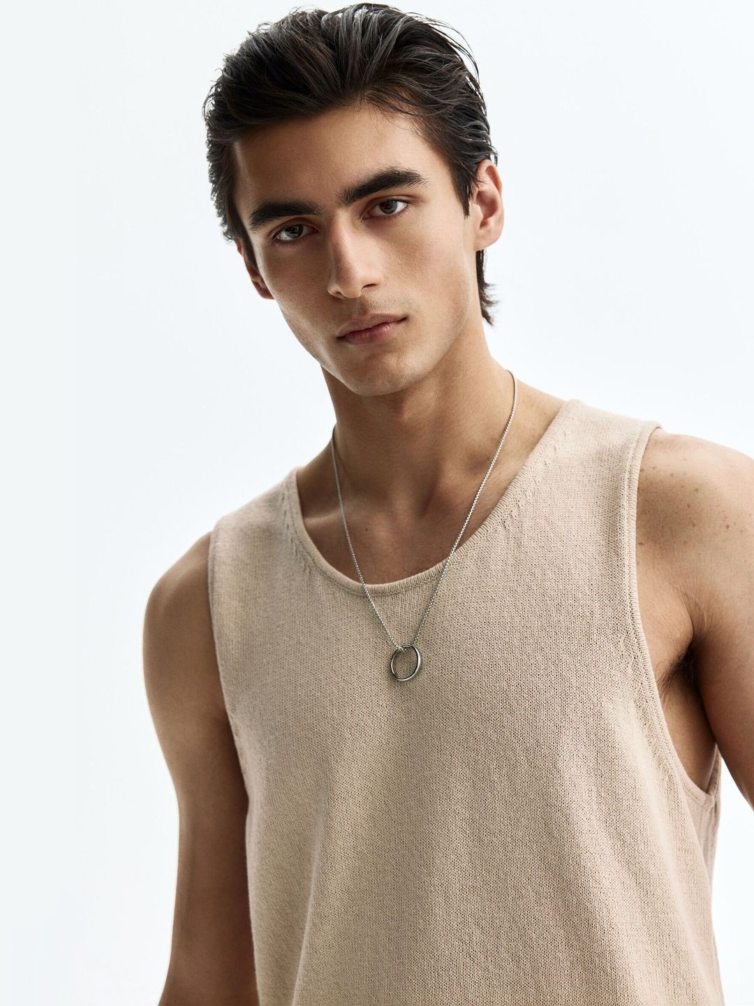 Regular Fit Knitted Vest Top