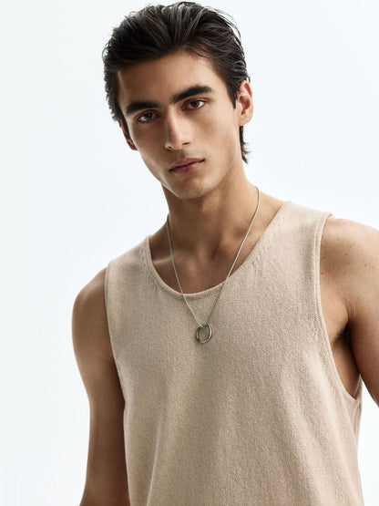 Regular Fit Knitted Vest Top