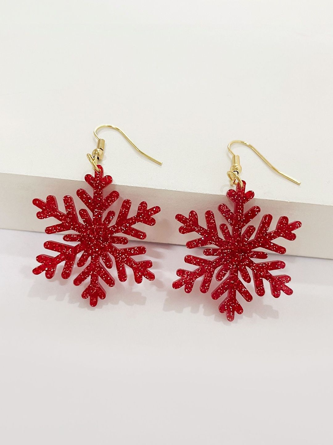 Leaf Shaped Drop Earrings