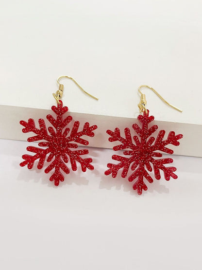 Leaf Shaped Drop Earrings