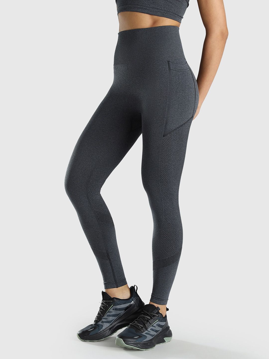 Women Seamless Ankle Length Gym Tights