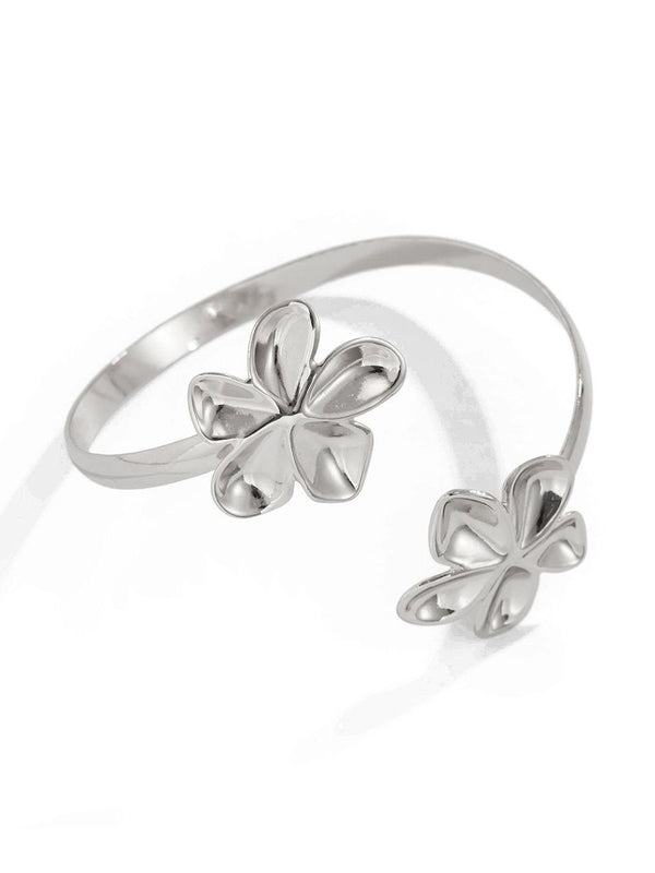 Women Silver-Plated Cuff Bracelet