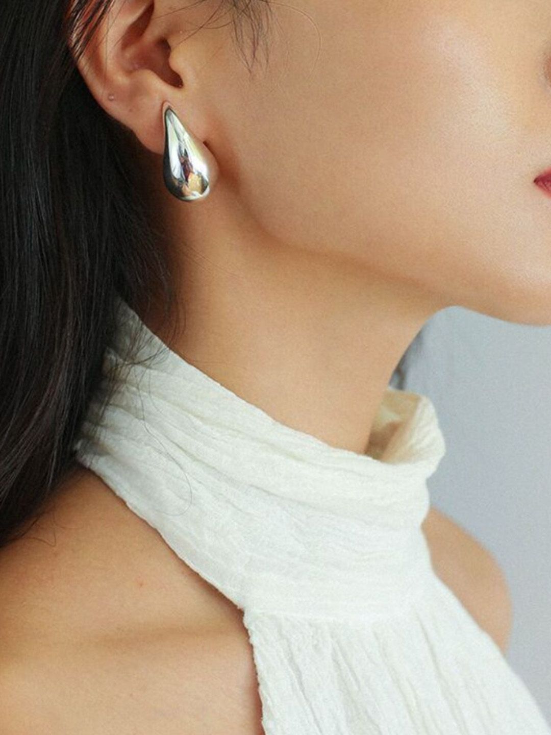SALTY Teardrop Shaped Studs Earrings