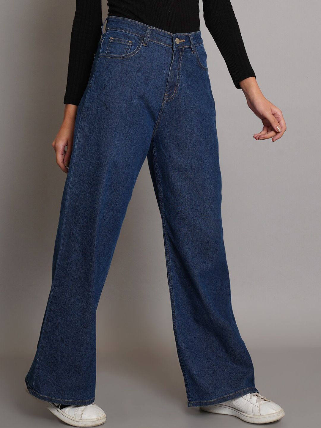 Women Jean Bootcut Straight Fit High-Rise Stretchable Jeans
