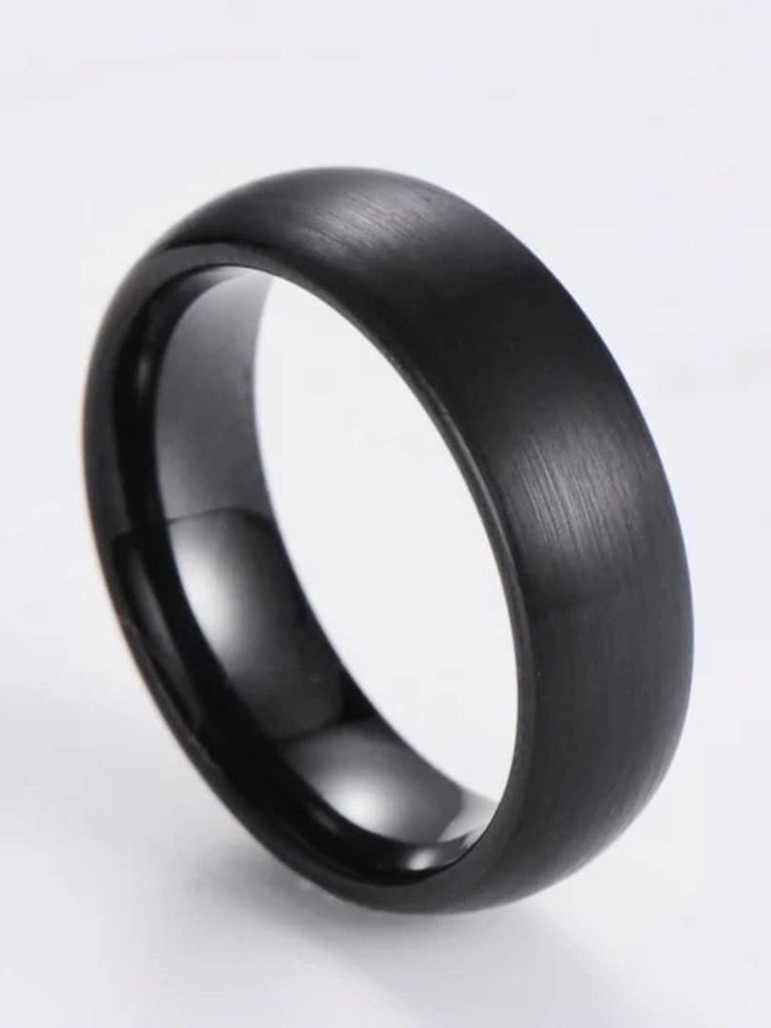 SALTY Men Stainless Steel Curved Nugget Finger Rings