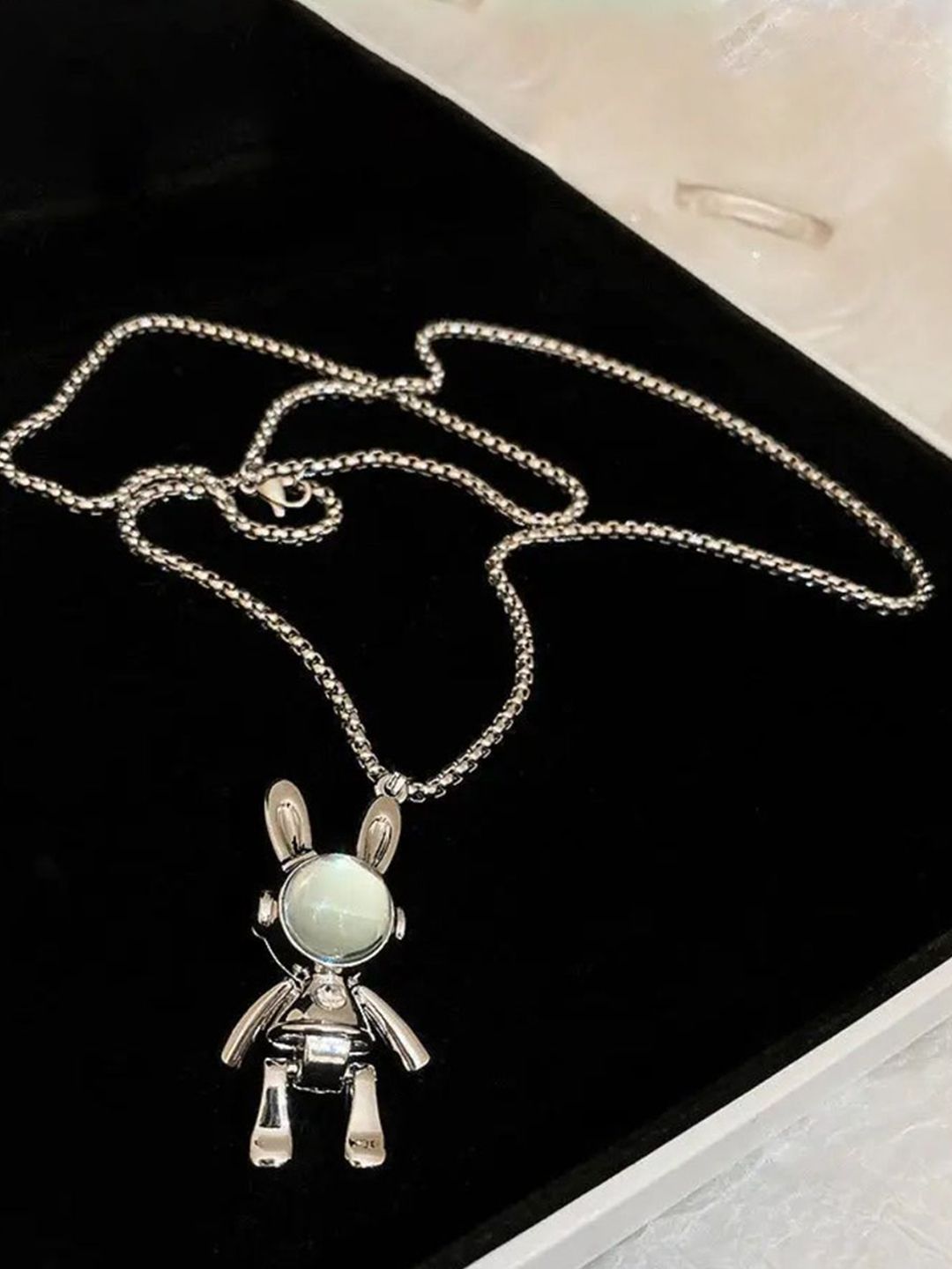 SALTY Pack of 2 Men Spaceman Stainless Steel Chain